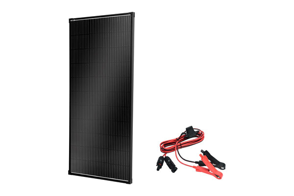 200W Solar Panel Fixed + MC4 to Alligator Clip Connector