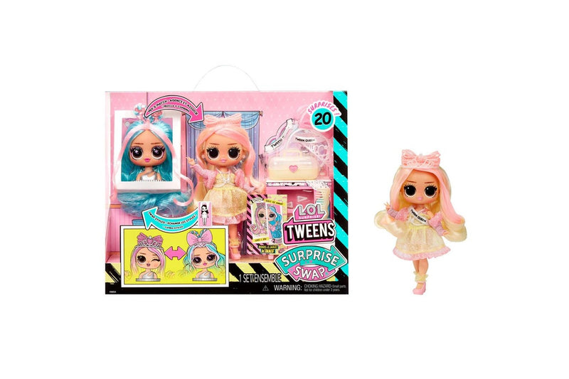 L.O.L. Surprise! Tweens Surprise Swap Fashion Kids Doll Braids-2-Waves Winnie 4+