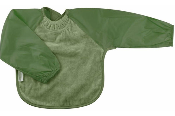 Silly Billyz: Towel Small Long Sleeve Bib - Olive