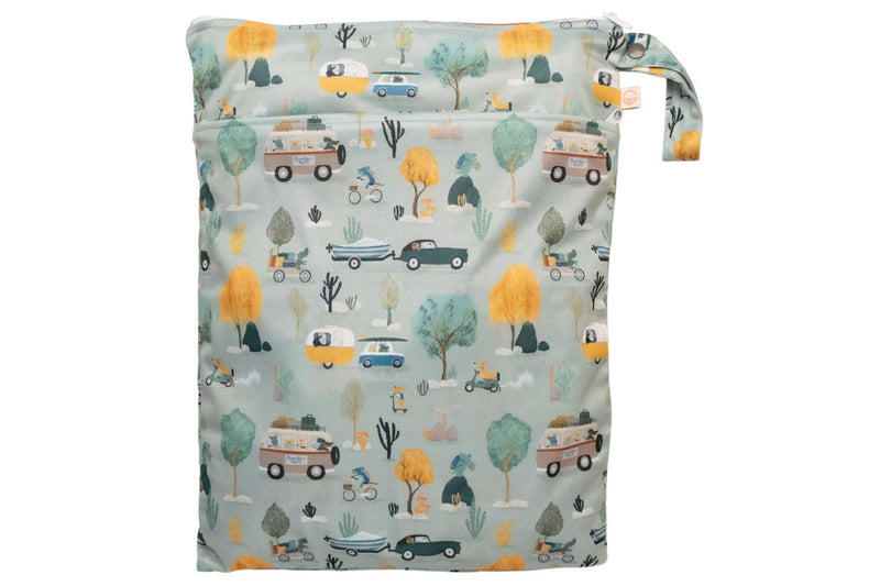 Nestling: Double Pocket Wet Bag - Dogs on Holiday