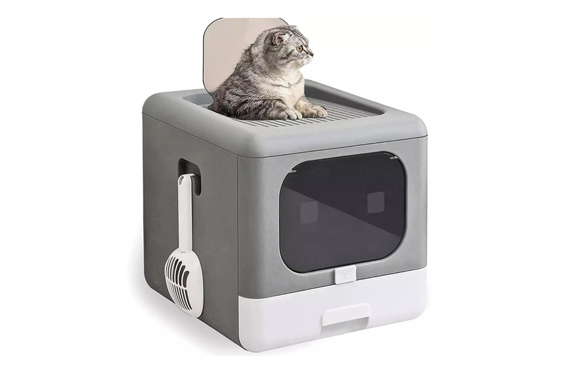 Hansona Sleek and Functional Cat Litter Box-Detachable Design