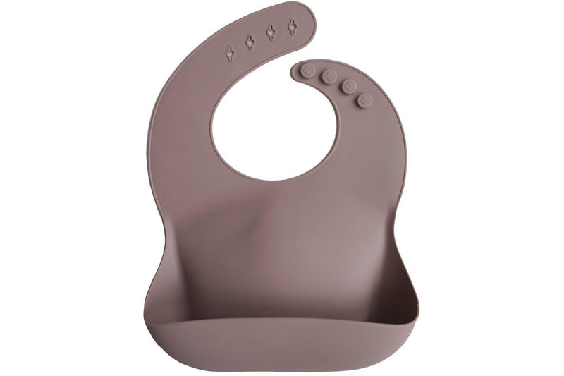 Mushie: Silicone Bib - Warm Taupe