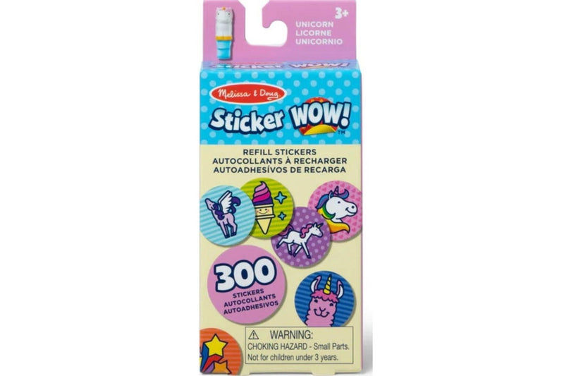 Melissa & Doug: Sticker WOW! Refill Stickers - Unicorn