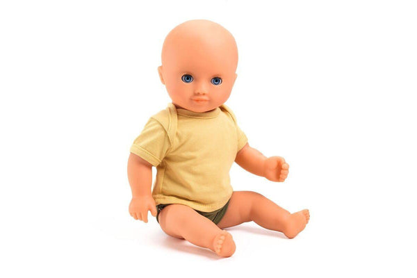 Djeco Baby Boy Olive Pomea 32cm Hard Body Doll Kids Fun Pretend Play Toy 18m+