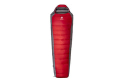 Domex Halo Pinnacle -17C Down Filling Cold Condition Sleeping Bag Red Charcoal