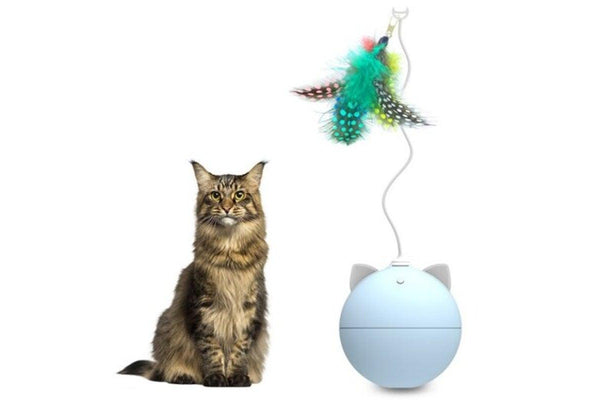 Bentopal P02 Creative Automatic Cat Toy Feather Version Sea Blue Cat Toys