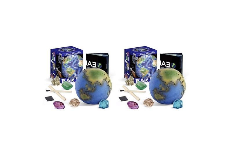 2PK Kaper Kidz Planet Xplore Earth Dig & Excavation Childrens Science Kit 6y+