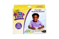 Crayola Colour & Erase 30x45cm Reusable Activity Board w Marker Kids Child 3y+