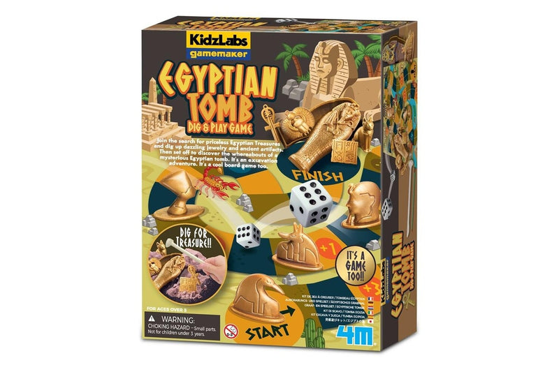 4M KidzLabs Gamemaker Dig & Play Egyptian Tomb Kids Learning Activity Toy 5y+