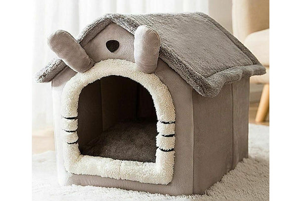 Washable Sleep House & Pet Bed -Gray