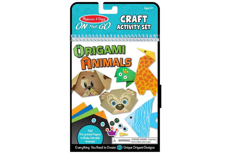 Melissa & Doug: On-the-Go Crafts Origami Activity Set - Animals