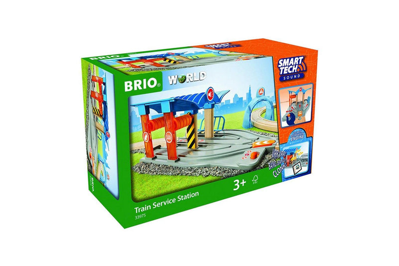 2pc Brio Smart Tech Train Service Station Kids Childrens Pretend Play Toy 3y+