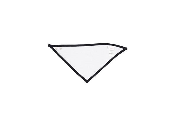 Babybugz Baby Reversible Contrast Detail Bandana Bib (White/Black) (One Size)