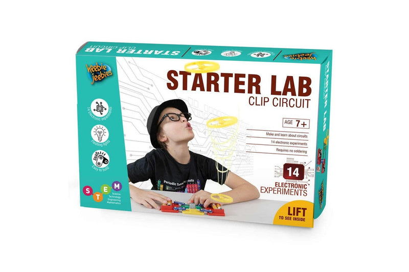 Heebie Jeebies Clip Electric Circuit Starter Lab Kids Children's Science Set 7+