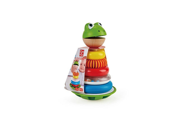 Hape Mr. Frog 19cm Stacking Building Educational Activity Rings Infant Baby 12m+