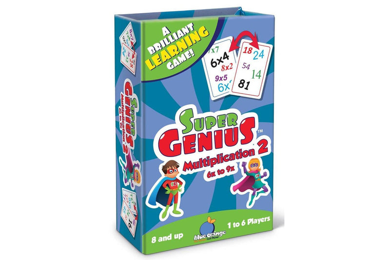 Blue Orange Games Super Genius Multiplication 2 Education Learning Game Kids 8y+