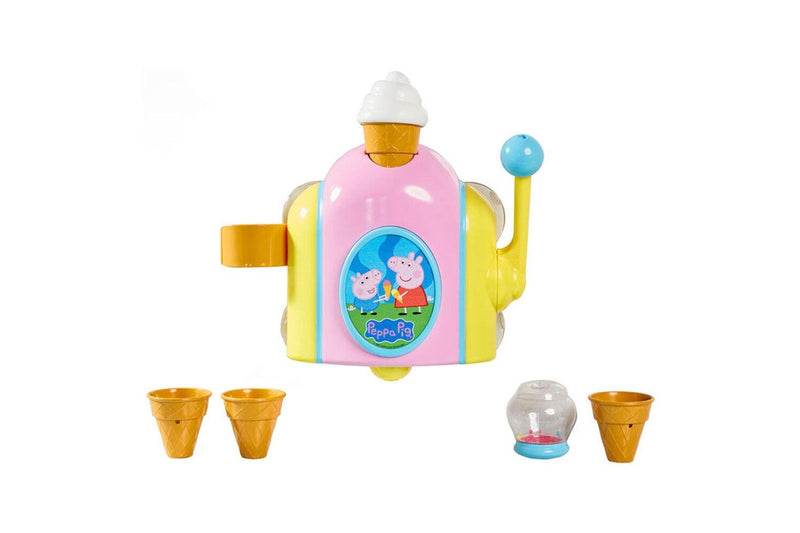 Tomy Peppa Pig Bubble Ice Cream Maker Baby Toddler Bath Water Fun Game Toy 18m+