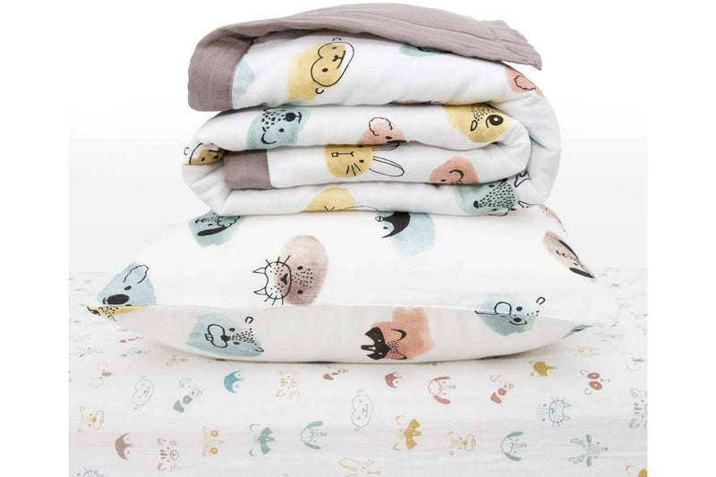 Little Unicorn: Toddler Bedding Set - Watercolour Critters