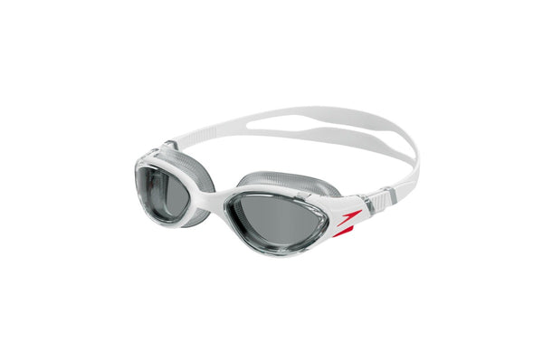 Speedo Mens Biofuse Swimming Goggles (White/Red/Smoke) (One Size)