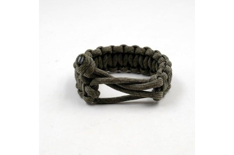 Adjustable Survival Emergency 550 Paracord Bracelet Parachute Cord For Camping Hiking Dark Grey Paracords