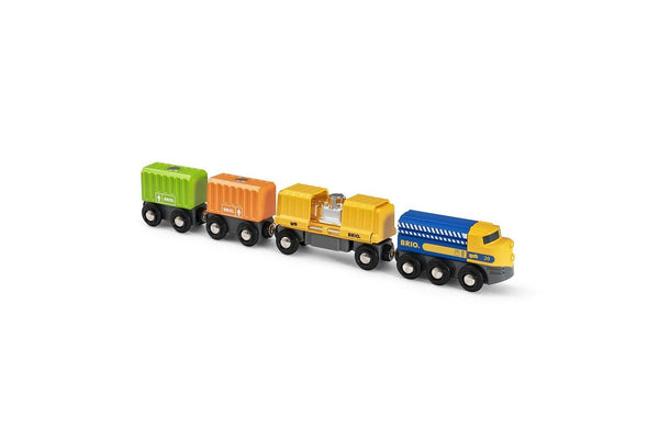 7pc Brio Three-Wagon Cargo Train Kids Childrens Pretend Play Interactive Toy 3y+