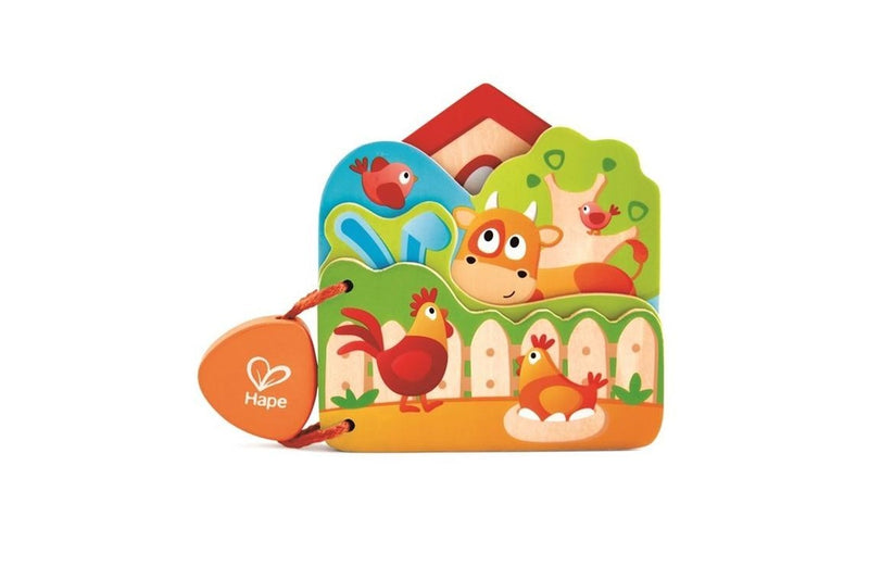 Hape: Babys Farm Animal Book