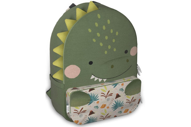 Sassi: A4 Junior Recycled Backpack - Cracky the Dinosaur