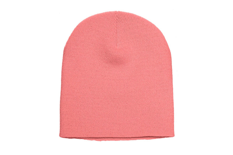 Yupoong Flexfit Unisex Heavyweight Standard Beanie Winter Hat (Coral) (One Size)