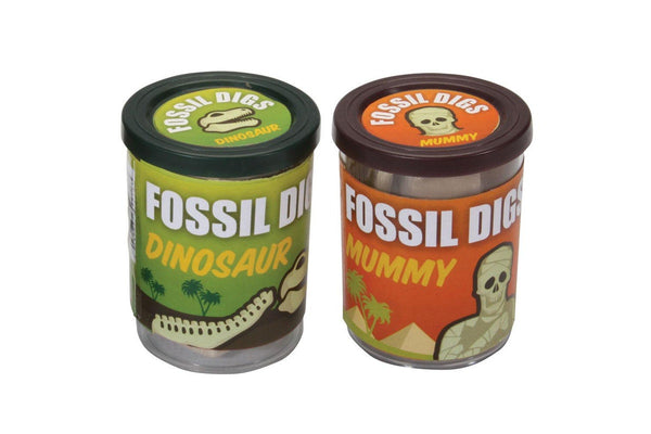 2x Discovery 10cm Fossil Dig in Tub Skeleton Science Toys Kids Children 3y+ Asst