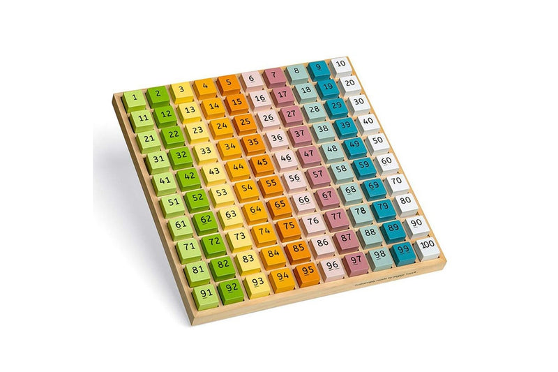 100pc Bigjigs Toys Wooden Number Cubes w Tray Kids Children Educational Toy 3+