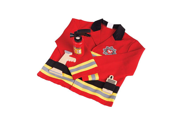 Bigjigs Toys Firefighter Jacket & Tools Dress Up Kids Children Pretend Play 3-5y