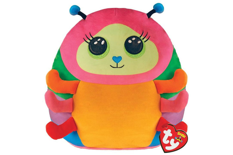 Ty Squishy Beanies: Nessa the Caterpillar - 14" Plush