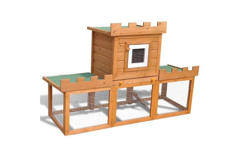 Outdoor Large Rabbit Hutch House Pet Cage Single House vidaXL