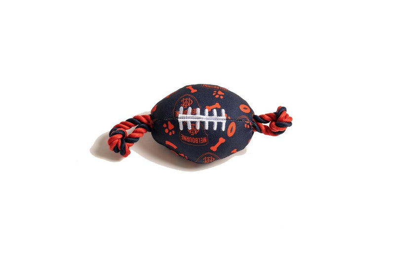 The Stubby Club Melbourne Demons AFL Themed Durable Dog Cat Pet Play Chew Toy