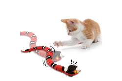 Pet Cat Toys Smart Sensing Snake USB Charging Electron Interactive Toy