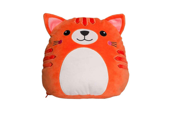 Mumbles Squidgy Ginger Cat Plush Toy (Orange) (One Size)