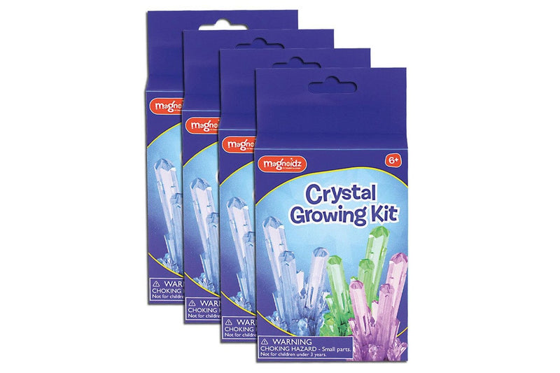 4x Magnoidz Discover 16cm Crystal Growing Kit Kids Educational Activity Toy 6y+