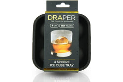 Draper Mini Whisky Silicone Ice Ball Tray 2Pce Fit For Your Cocktail, Popsicles, Whiskey, Wine, Cola, Iced Coffee Or Frozen Lemonade.