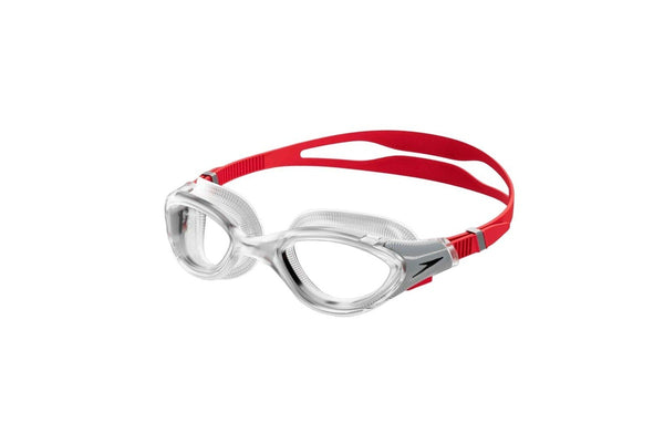 Speedo Unisex Adult 2.0 Biofuse Swimming Goggles (Clear/Red) (One Size)