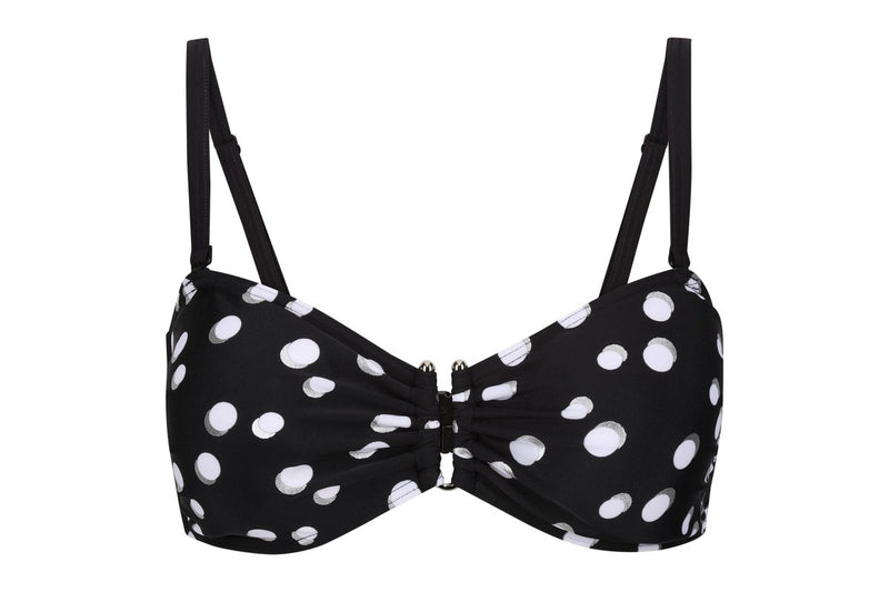 Regatta Womens/Ladies Aceana III Polka Dot Bikini Top (Black/White) (12 UK)