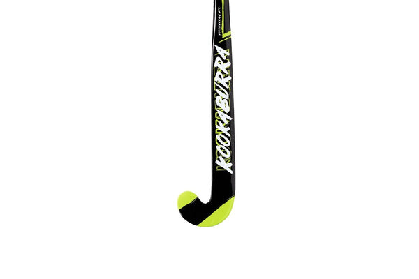 Kookaburra Midas Wood Mid-Bow 34'' Long Mid-Weight Hockey Stick Black Green