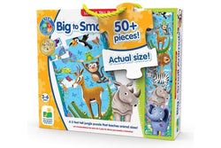 The Learning Journey: Long and Tall Puzzles - Big to Small Animals