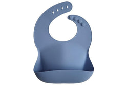 Mushie: Silicone Bib - Powder Blue