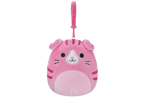 Squishmallows: Geraldine the Pink Scottish Cat - 3.5" Clip-On Plush