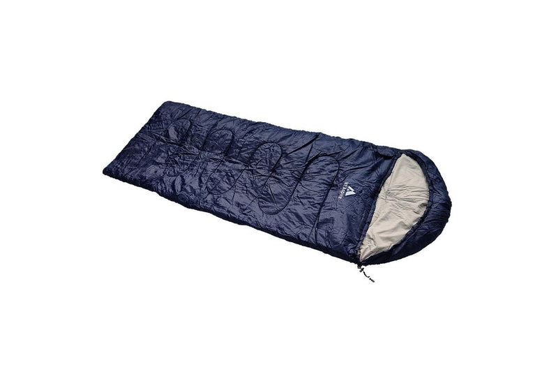 Mt Aspire Kids Sleeping Bag Single Camping Hiking Winter Thermal -10C Navy Blue