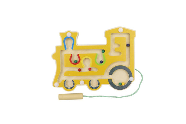 Kaper Kidz Wooden Train Magnetic Labyrinth Kids Children Activity Play Toy 3y+