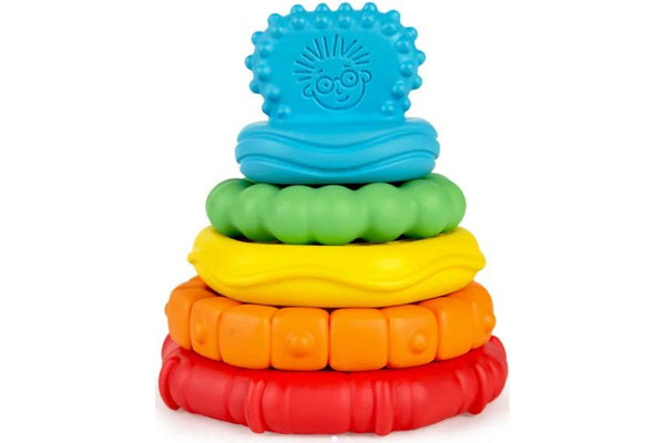 Baby Einstein: Stack & Teethe Multi-Textured Teether Toy