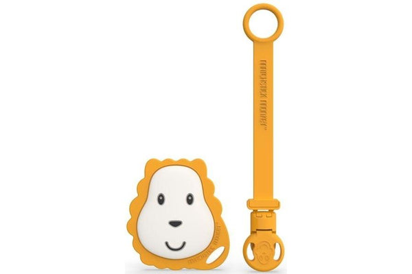 Matchstick Monkey: Flat Face Teether & Soother Clip - Lion