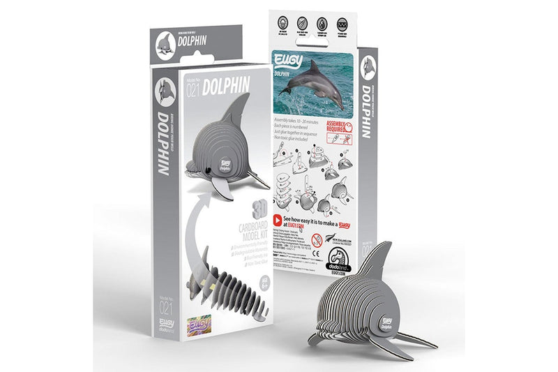 Eugy: Dolphin - 3D Cardboard Model