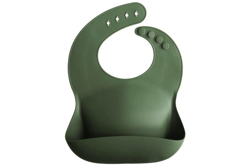 Mushie: Silicone Bib - Forest Green